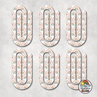 Gentle Boho Rainbow Acrylic Paperclips