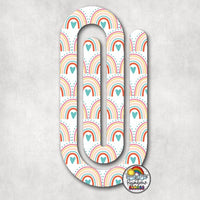 Gentle Boho Rainbow Acrylic Paperclips