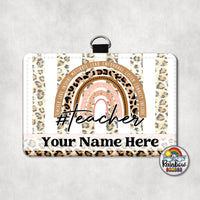 Boho Peach Leopard Horizontal