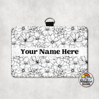 Black & White Floral Horizontal