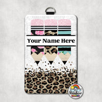 Boho Teal Leopard Vertical