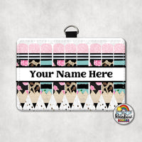 Boho Teal Leopard Horizontal