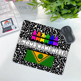 Composition Crayons Mouse Pad