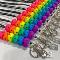 Neon Rainbow Polka Dot