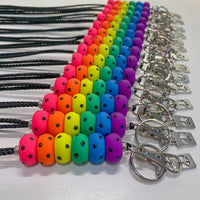 Neon Rainbow Polka Dot