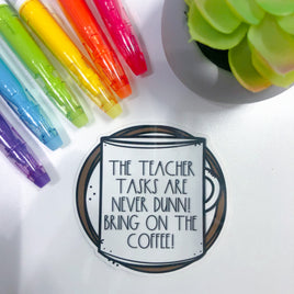 Teacher Tasks Sticker