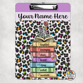 Teacher Books Clipboard