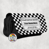 Checkered Comp 2 Large Pencil Bag