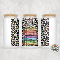 Teacher Books Glass Can