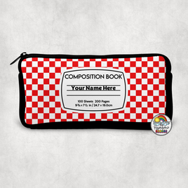 Checkered Comp 2 Small Pencil Bag