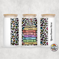 Teacher Books Glass Can