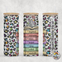 Teacher Books Glass Can