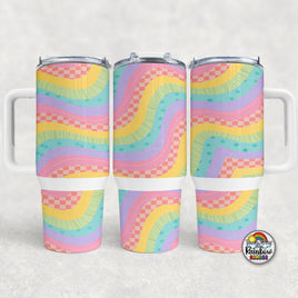 Retro Rainbow- 40 oz. Cup