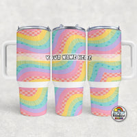 Retro Rainbow- 40 oz. Cup