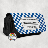 Checkered Comp 2 Large Pencil Bag