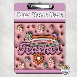 Teacher Retro Clipboard