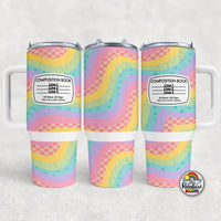 Retro Rainbow Composition- 40 oz. Cup