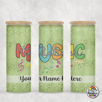 Music Teacher Glass Can