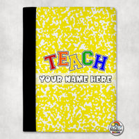 Yellow Bright TEACH Portfolio
