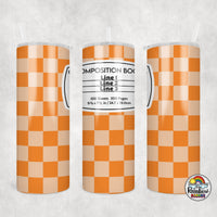 Checker Composition 1 All Colors Tumbler