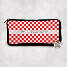 Plain Checkered 2 Small Pencil Bag