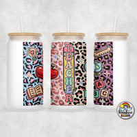 Teacher Pencil 2 Glass Can