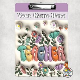 Teacher Floral Clipboard