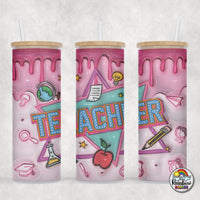 Varsity Teacher Glass Can