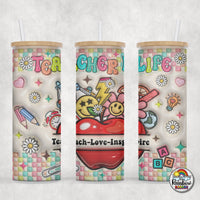 Teacher Life Glass Can