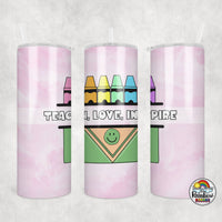 Water Color Crayons Tumbler