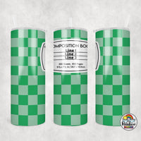 Checker Composition 1 All Colors Tumbler