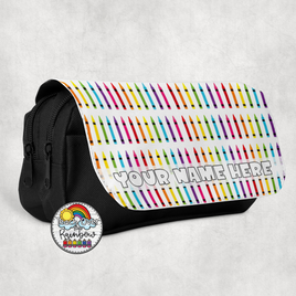 All the Crayons Large Pencil Bag