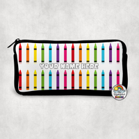 All the Crayons Small Pencil Bag