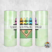 Water Color Crayons Tumbler