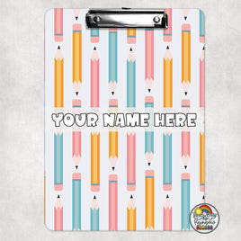 Pastel Pencils Clipboard