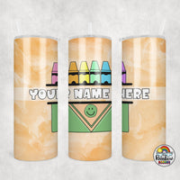Water Color Crayons Tumbler