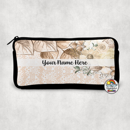 Lace Floral Small Pencil Bag