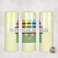 Water Color Crayons Tumbler