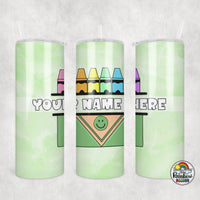 Water Color Crayons Tumbler