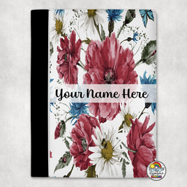 Burgundy Floral Portfolio