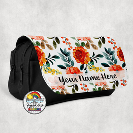 Fall Floral Large Pencil Bag