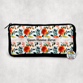 Fall Floral Small Pencil Bag