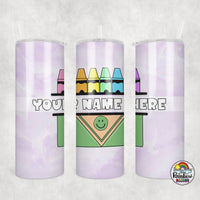 Water Color Crayons Tumbler