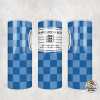 Checker Composition 1 All Colors Tumbler