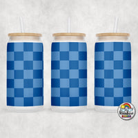 Plain Checker 1 Glass Can