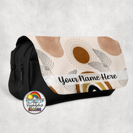 Calm Boho Rainbow Large Pencil Bag