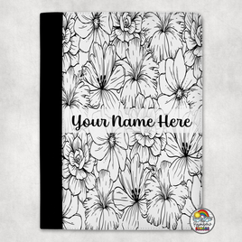 Black & White Floral Portfolio