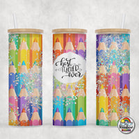 Bright Pencils Glass Can