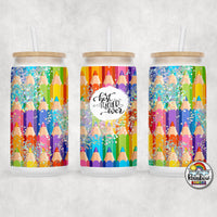 Bright Pencils Glass Can