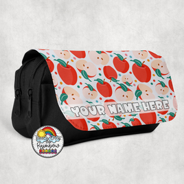 Coral Apples Large Pencil Bag
